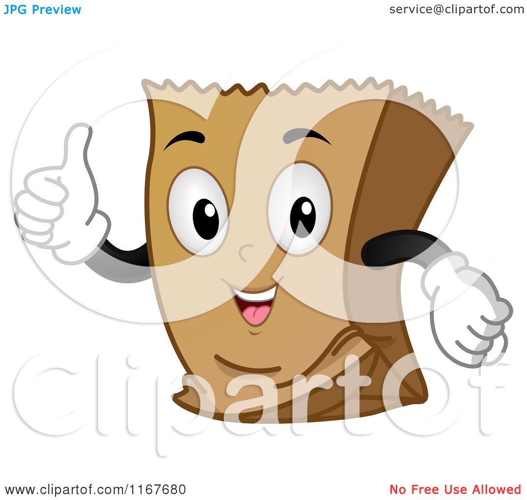 Cartoon of a Thumb up Brown Paper Bag Mascot - Royalty Free Vector Clipart  by BNP Design Studio #1167680