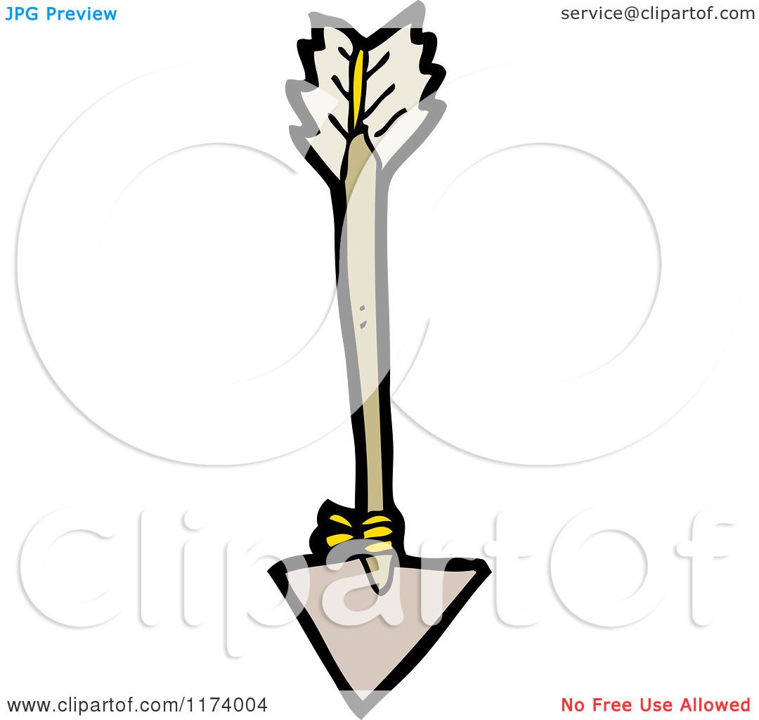 Download Cartoon of a Wooden Arrow - Royalty Free Vector Clipart by lineartestpilot #1174004