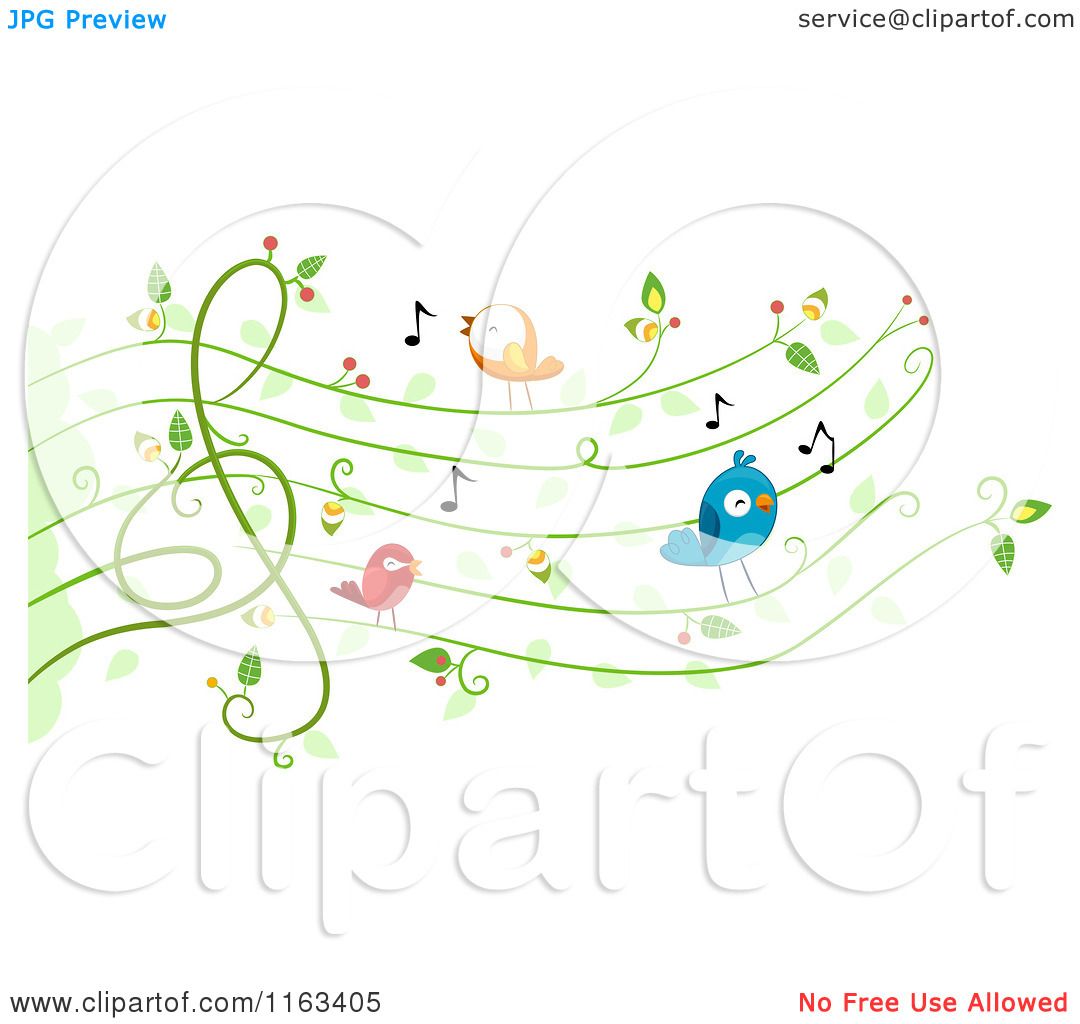 Singing Bird Cartoon Vector Art & Graphics