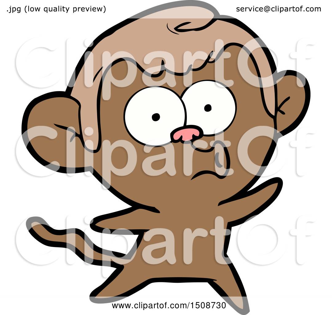 Cartoon Surprised Monkey by lineartestpilot #1508730