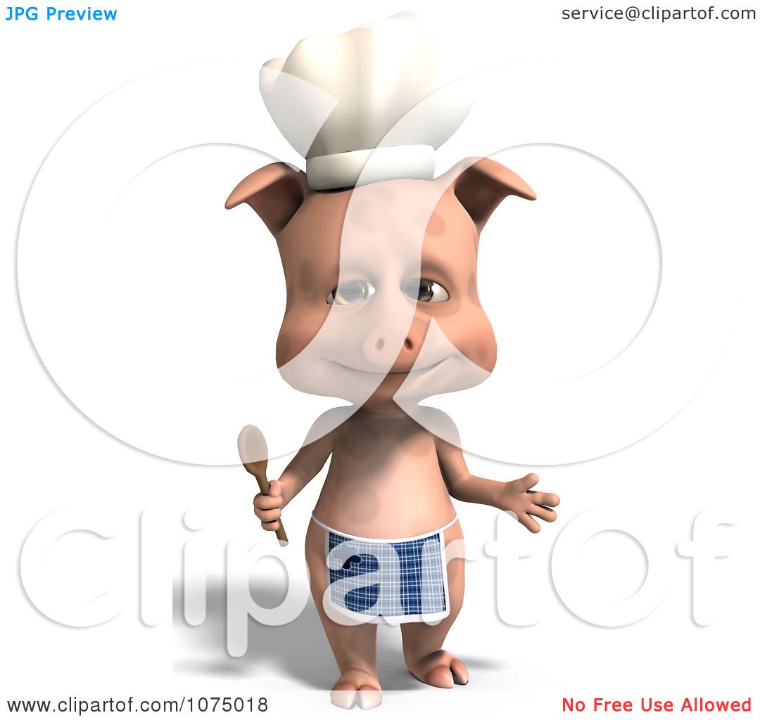 Clipart 3d Cute Pig Chef Royalty Free Cgi Illustration By Ralf61 1075018 - pig chef clipart pig roblox free transparent png clipart