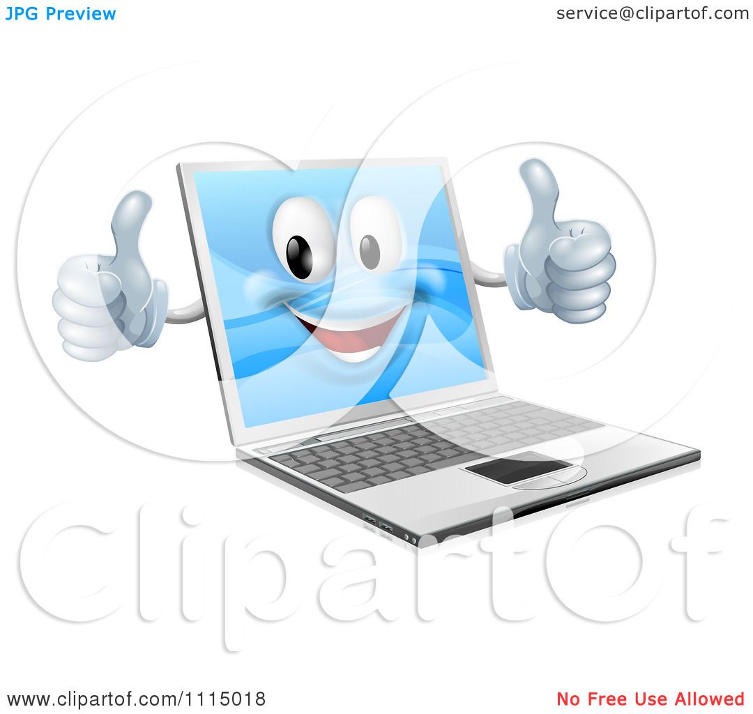 happy laptop clipart - photo #16