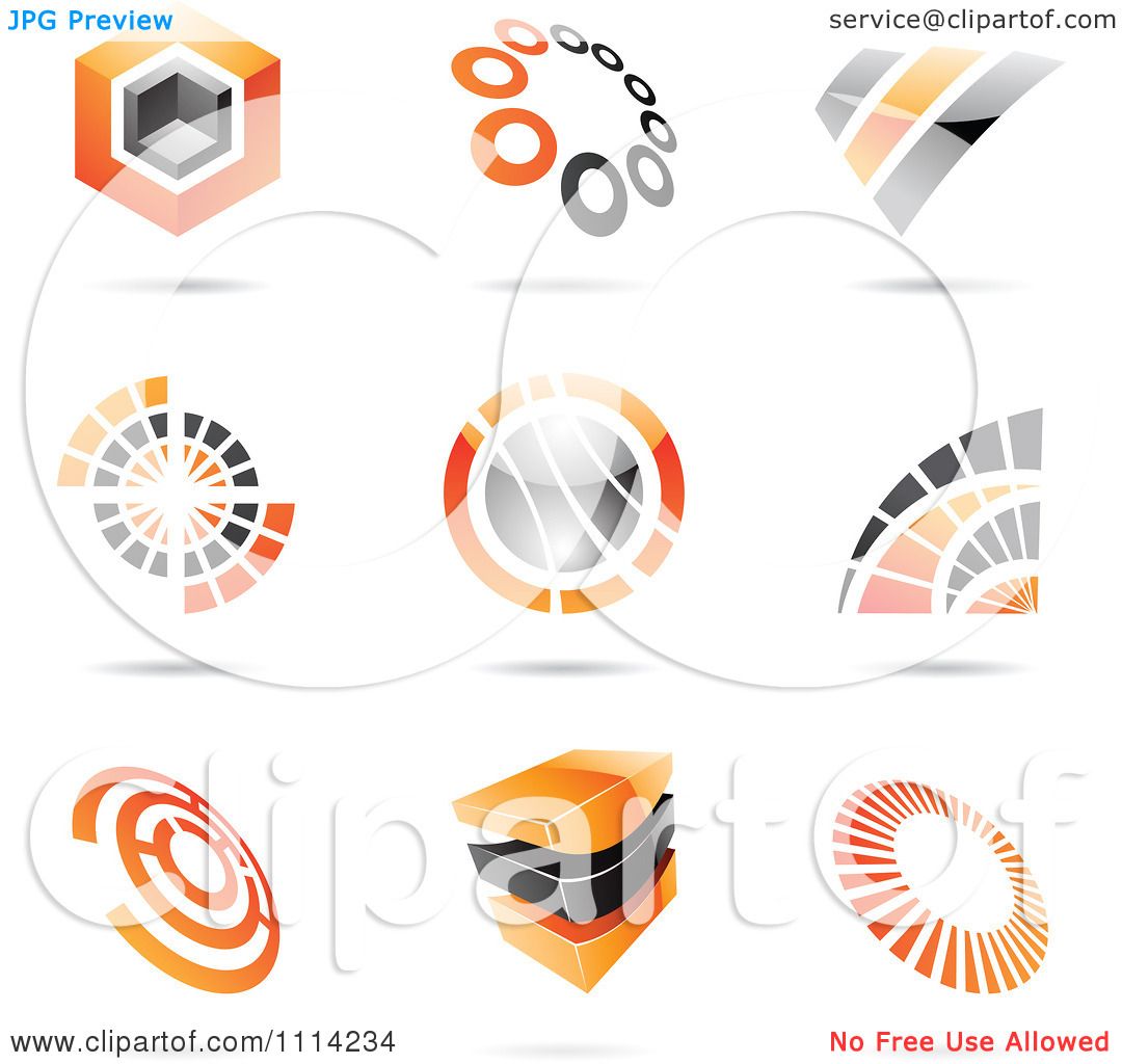 Download Clipart Abstract 3d Logos With Shadows 3 - Royalty Free ...
