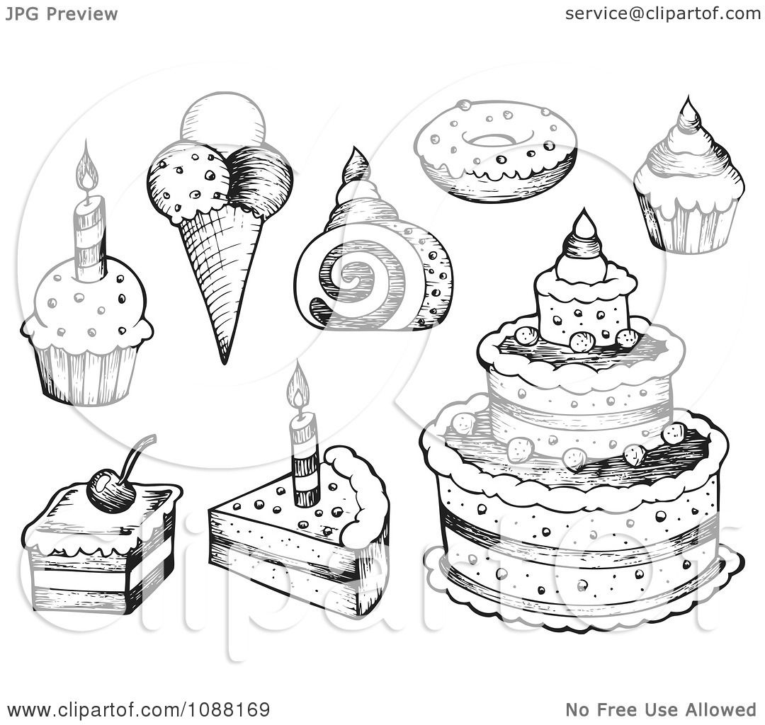 Cake Clipart Black And White 43 Cliparts