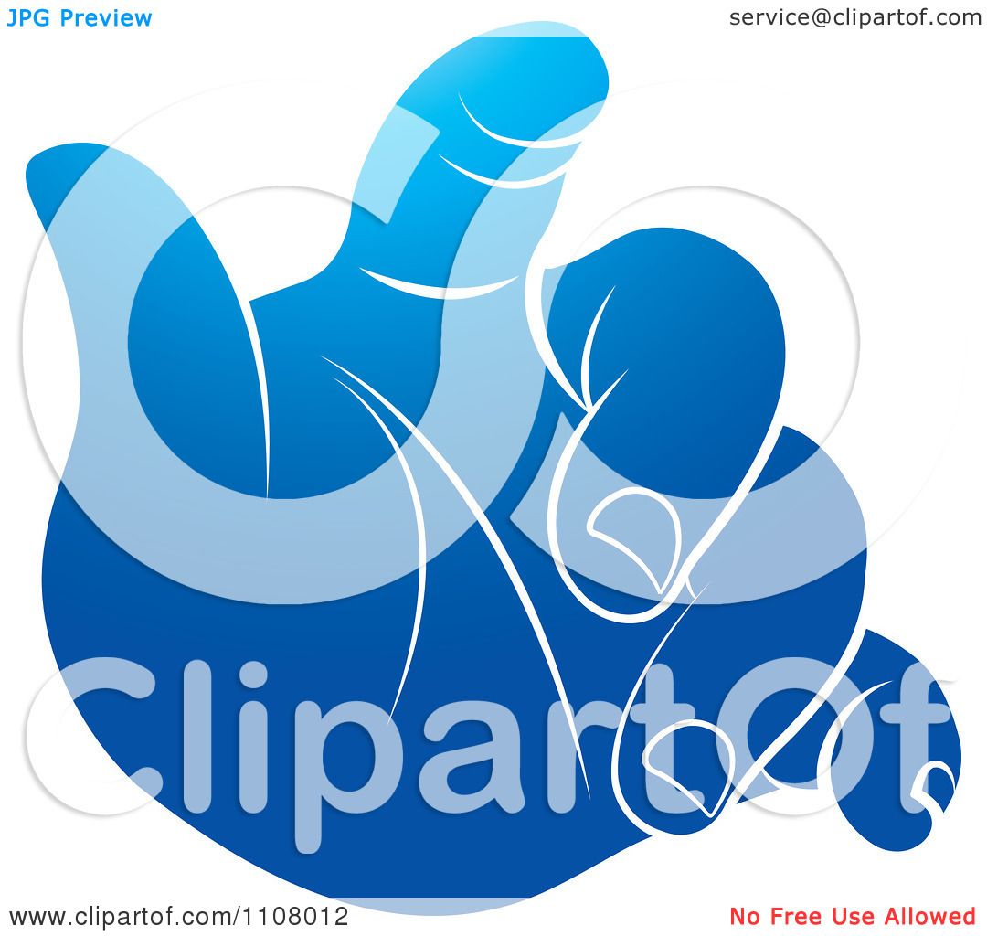 Download Clipart Blue Baby Hand - Royalty Free Vector Illustration ...
