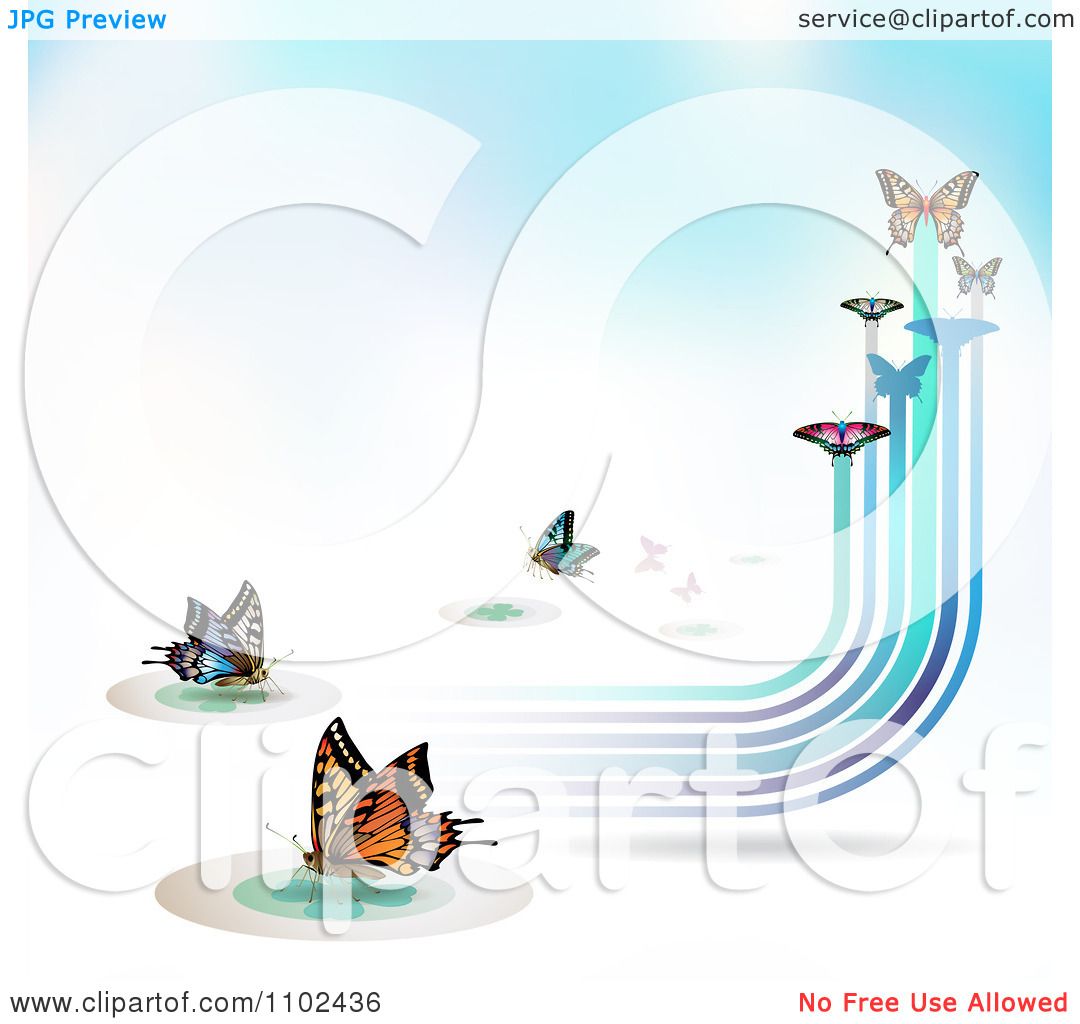 Download Clipart Butterfly Trail Background 8 - Royalty Free Vector ...