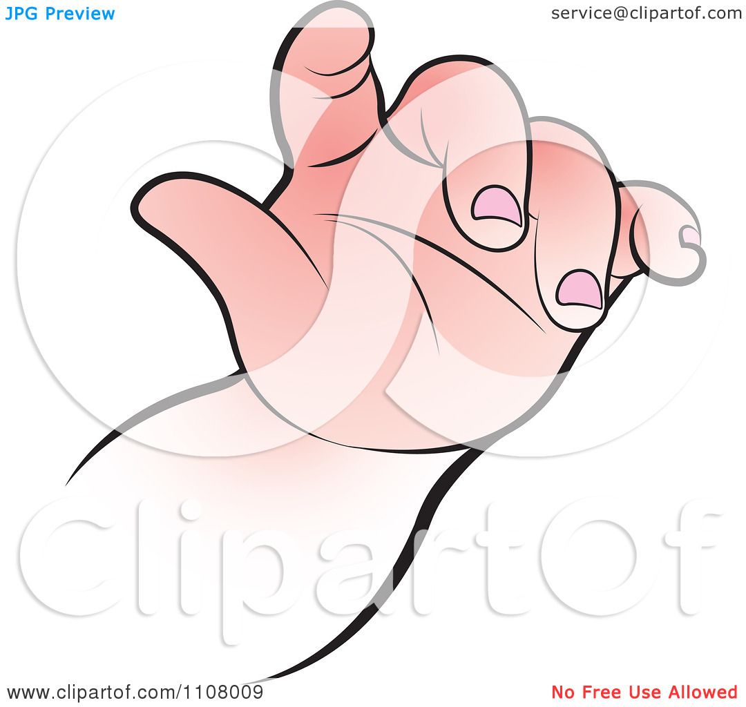 Download Clipart Caucasian Baby Hand - Royalty Free Vector ...
