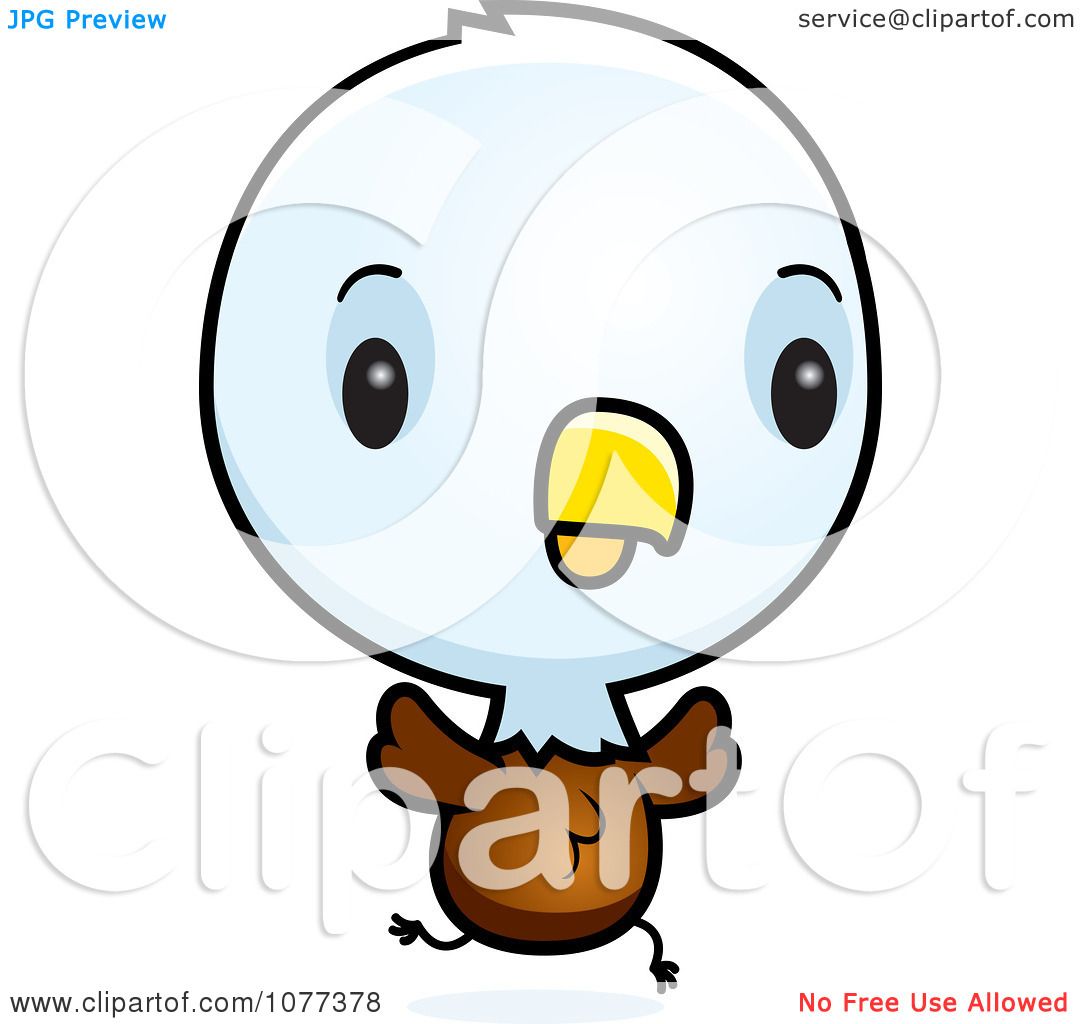 Download Clipart Cute Baby Bald American Eagle Chick Running ...