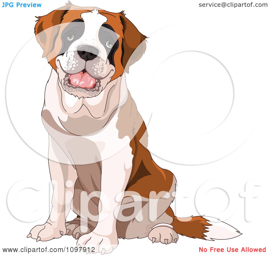 clipart st.bernard dog - photo #10