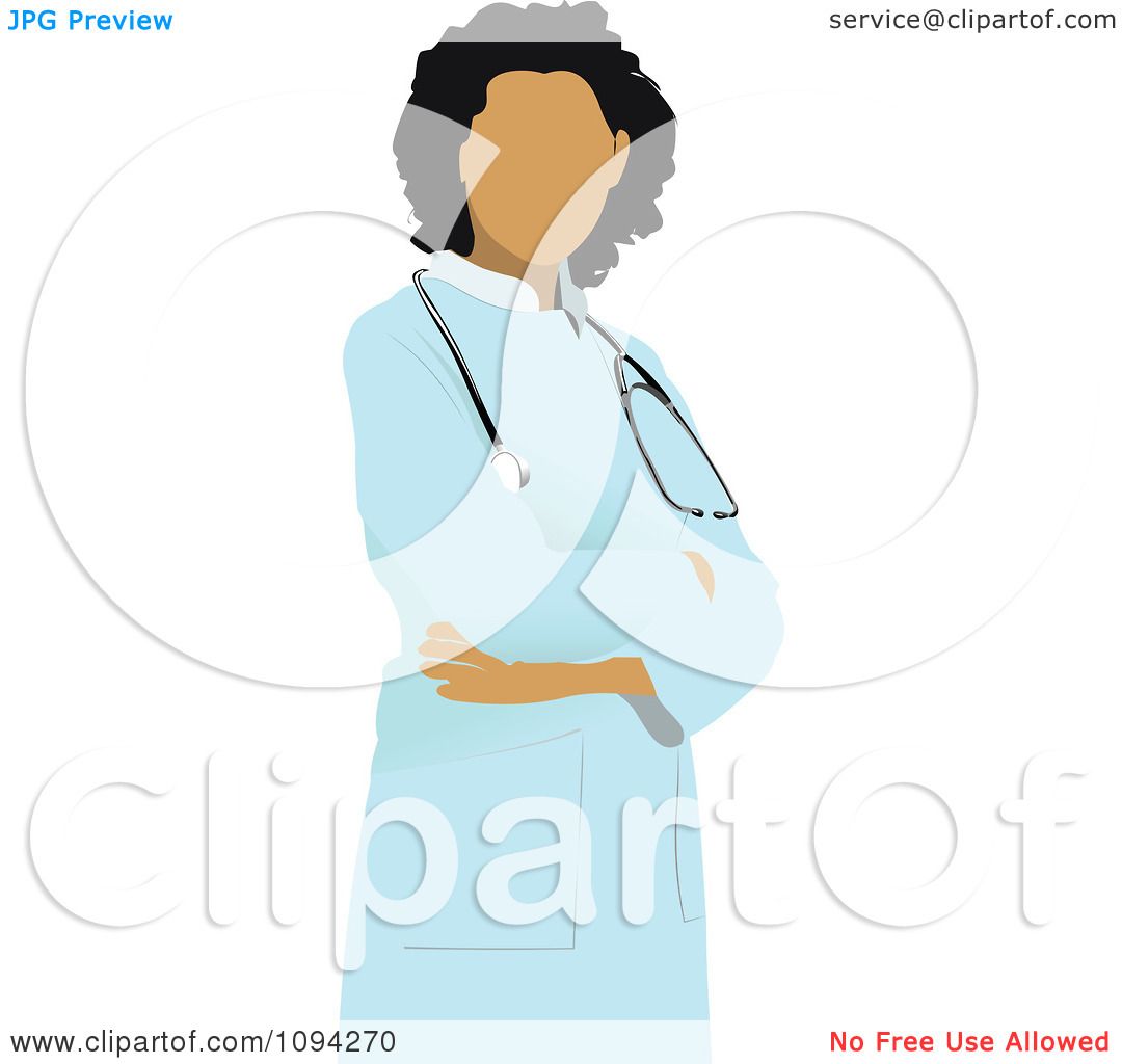 Clipart Faceless Female Doctor 1 - Royalty Free Vector Illustration by ...