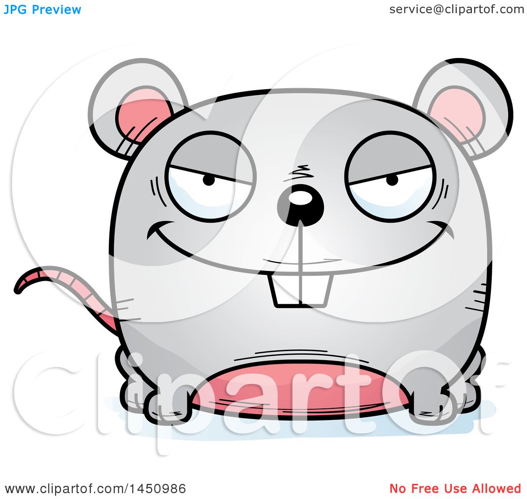 Clipart Graphic of a Cartoon Evil Mouse Character Mascot - Royalty Free  Vector Illustration by Cory Thoman #1450986