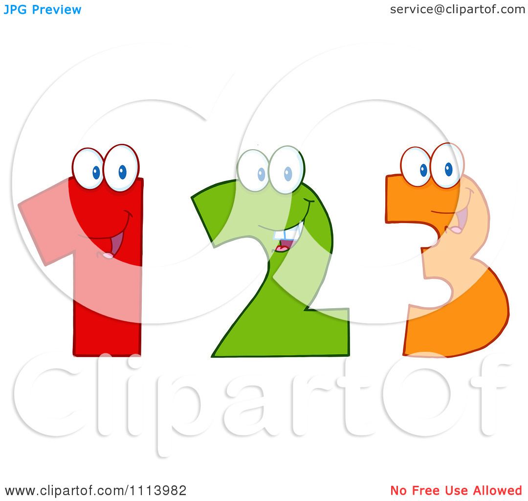 clip art numbers 1 2 3 - photo #34