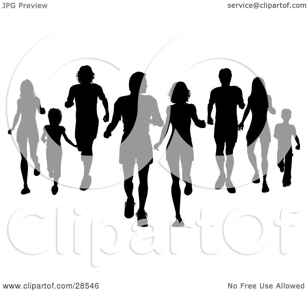 clipart pictures of joggers - photo #17
