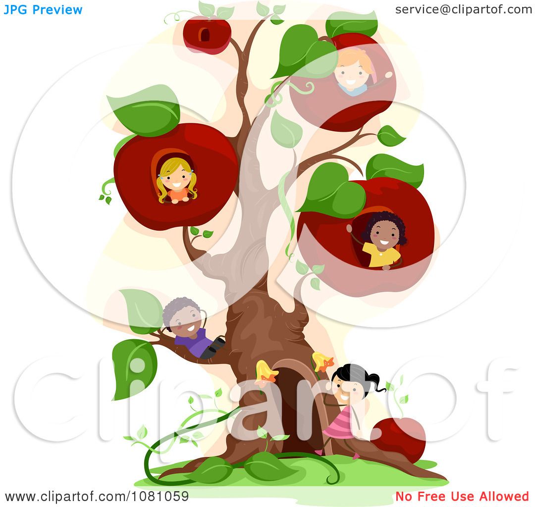 clipart of an apple tree - photo #25