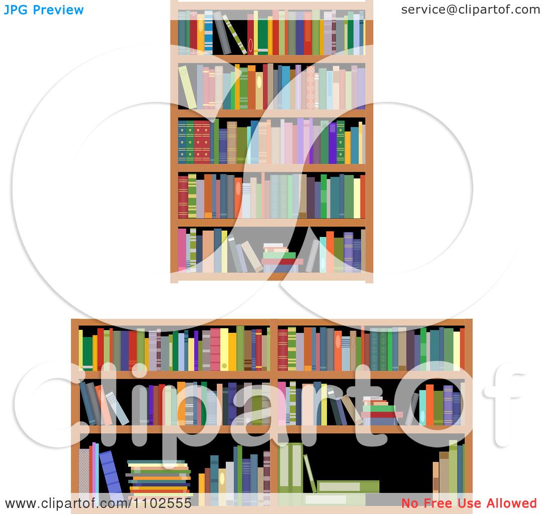 Download Clipart Library Shelves And Books - Royalty Free Vector Illustration by Vector Tradition SM #1102555