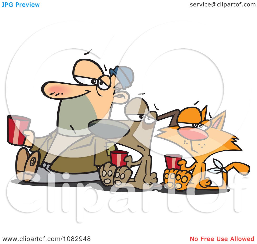 man and dog clipart - photo #38