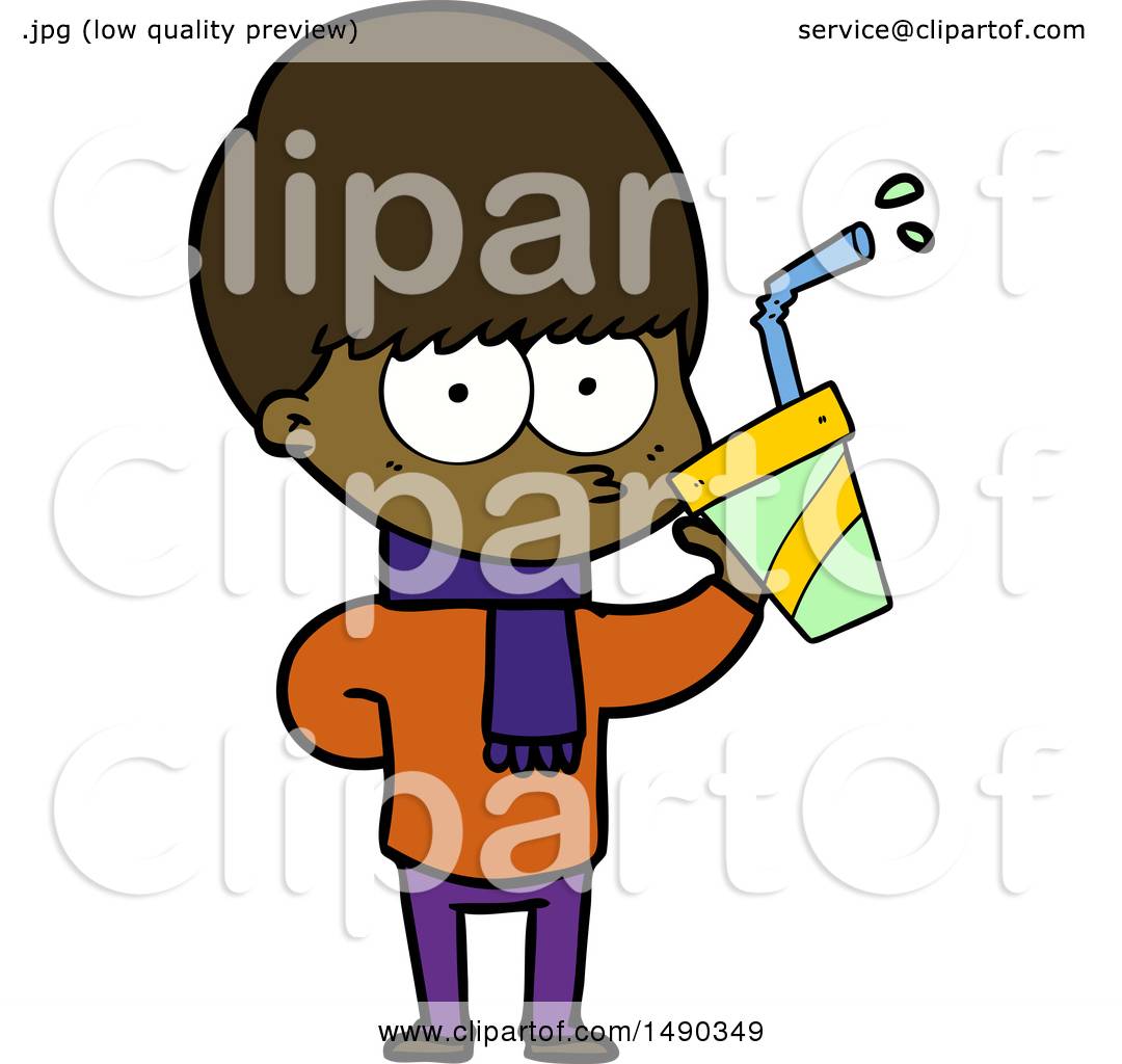 Clipart Nervous Cartoon Boy by lineartestpilot #1490349