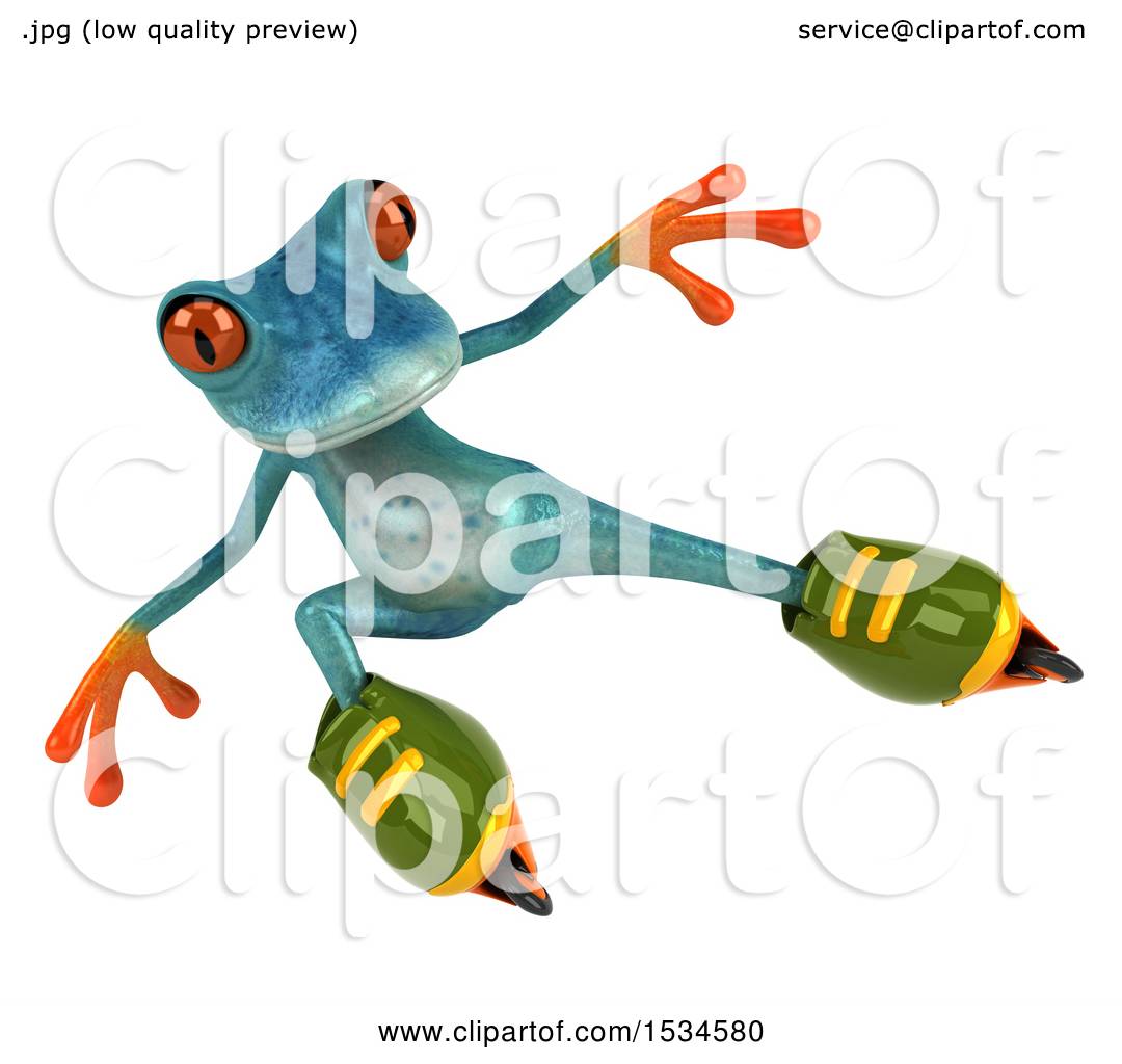 blue tree frog clip art