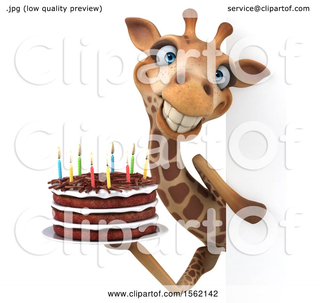 3D Sculpted Giraffe Cake - Cakes.pk