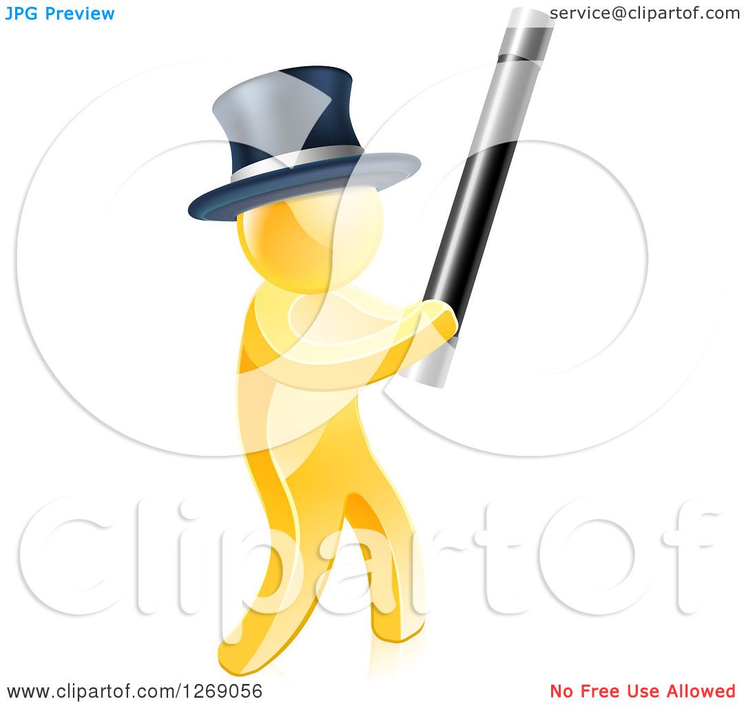 magician holding wand