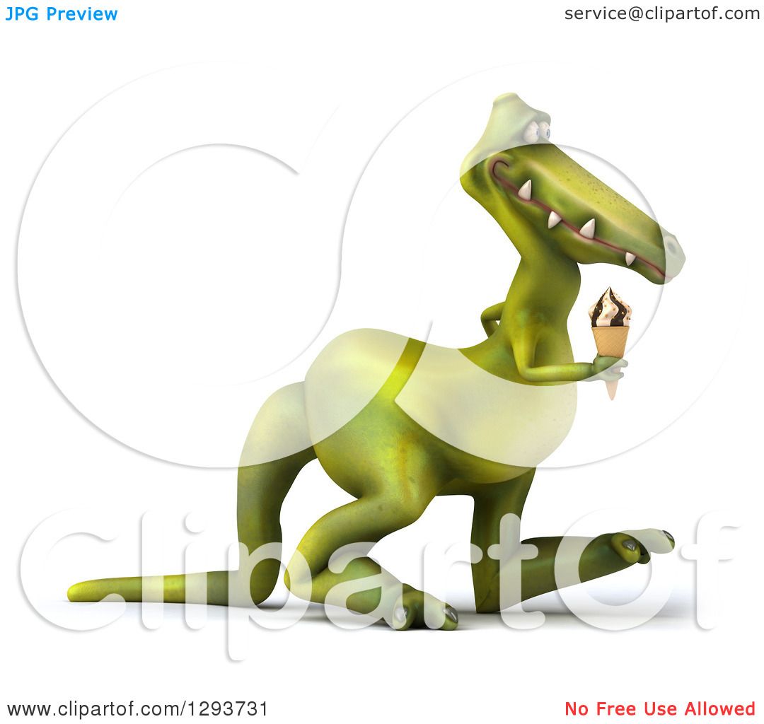 dinosaur with cone on head