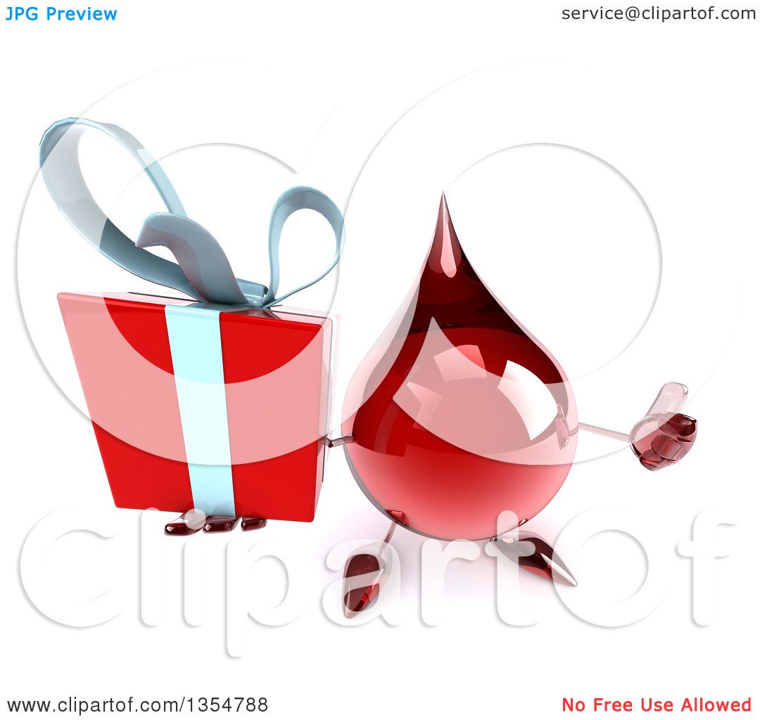 3 d vector blood clipart free