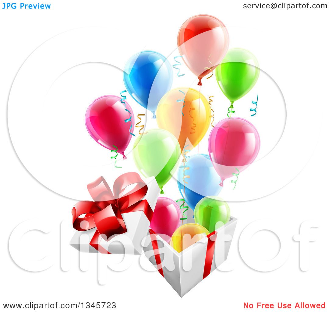 Birthday background with streamer Royalty Free Vector Image
