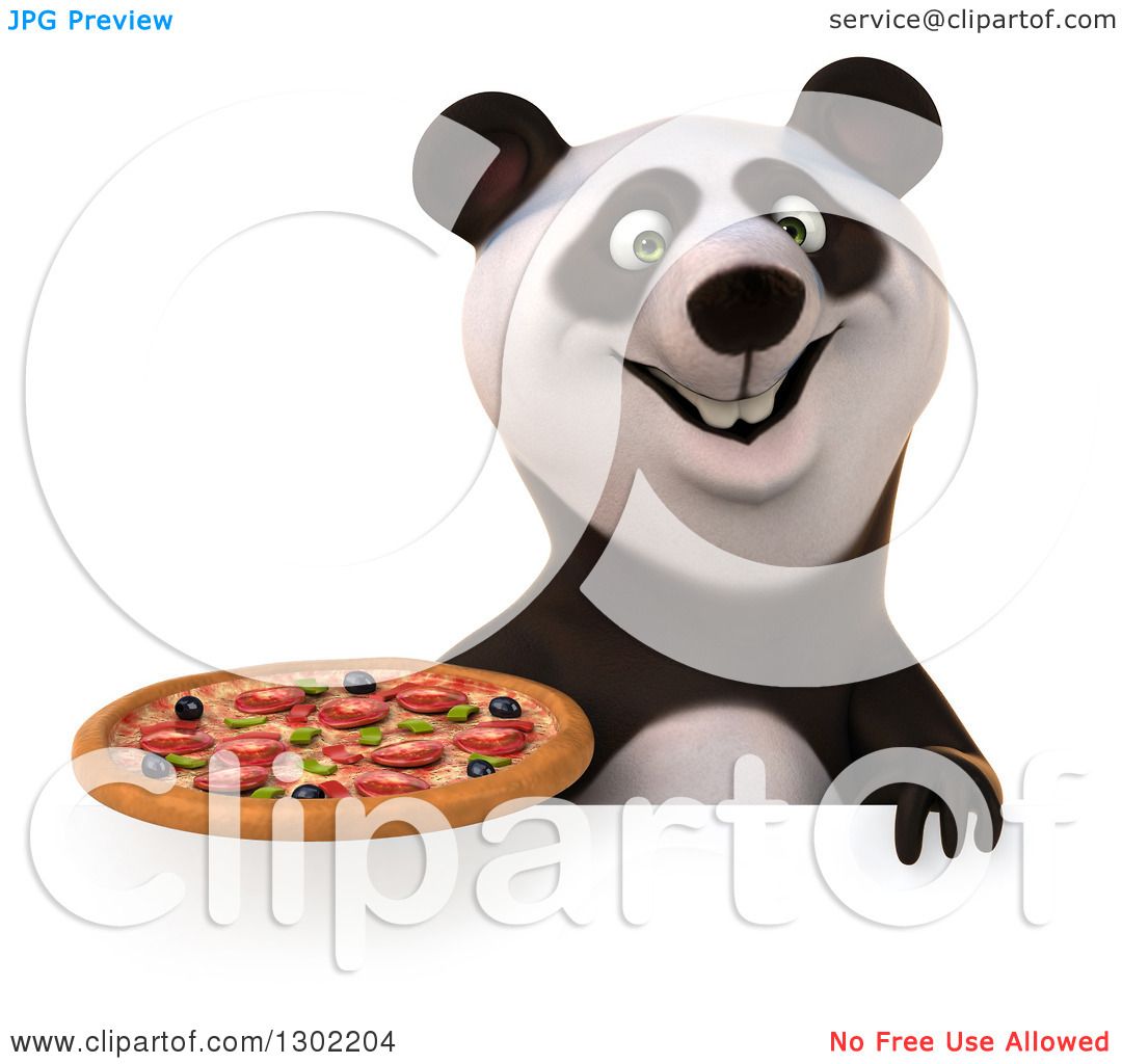 Pandas Love Pizza by Liz Lynch