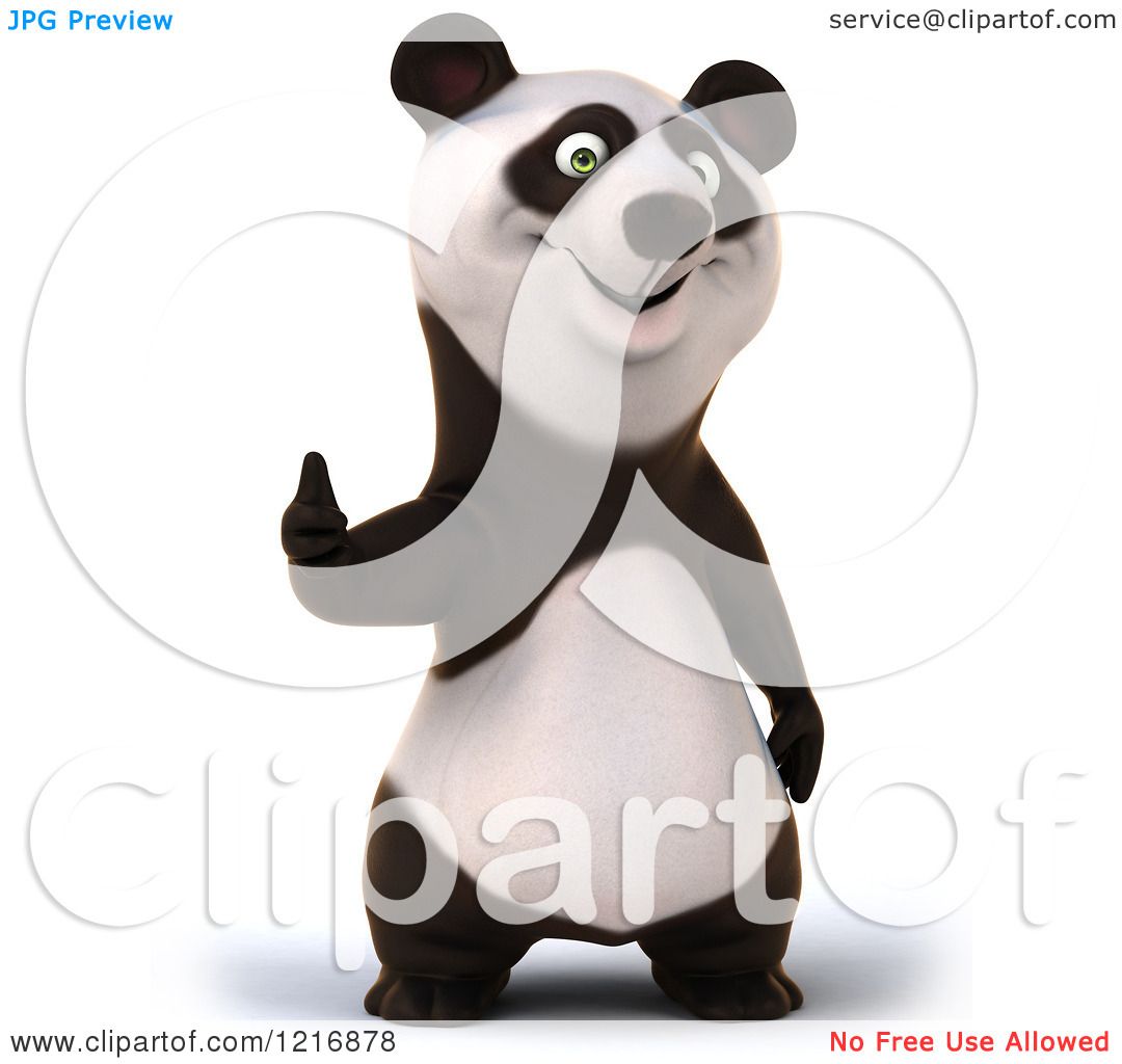 thumbs up panda