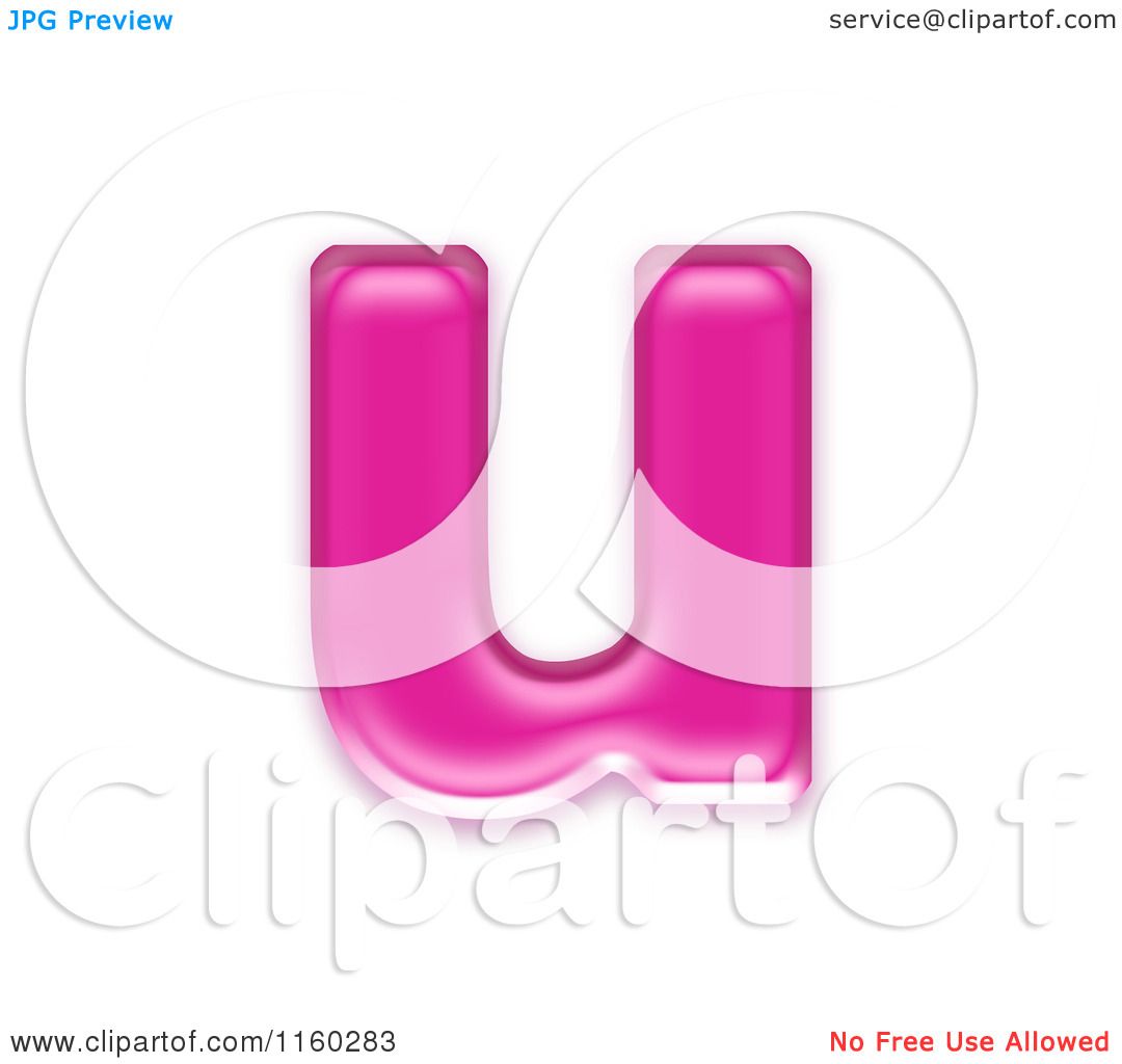 letter a pink jelly
