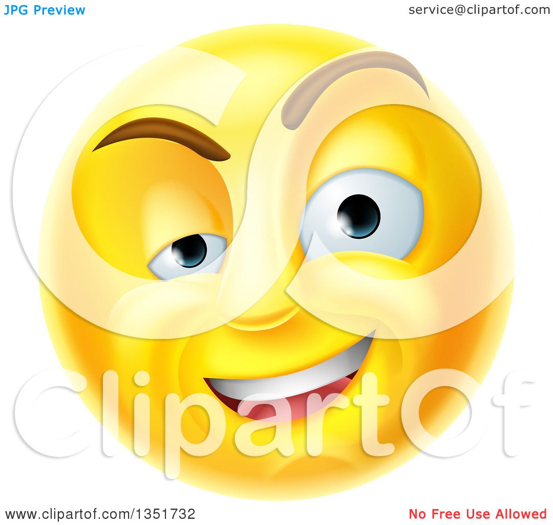 smiley face vector 3d clipart
