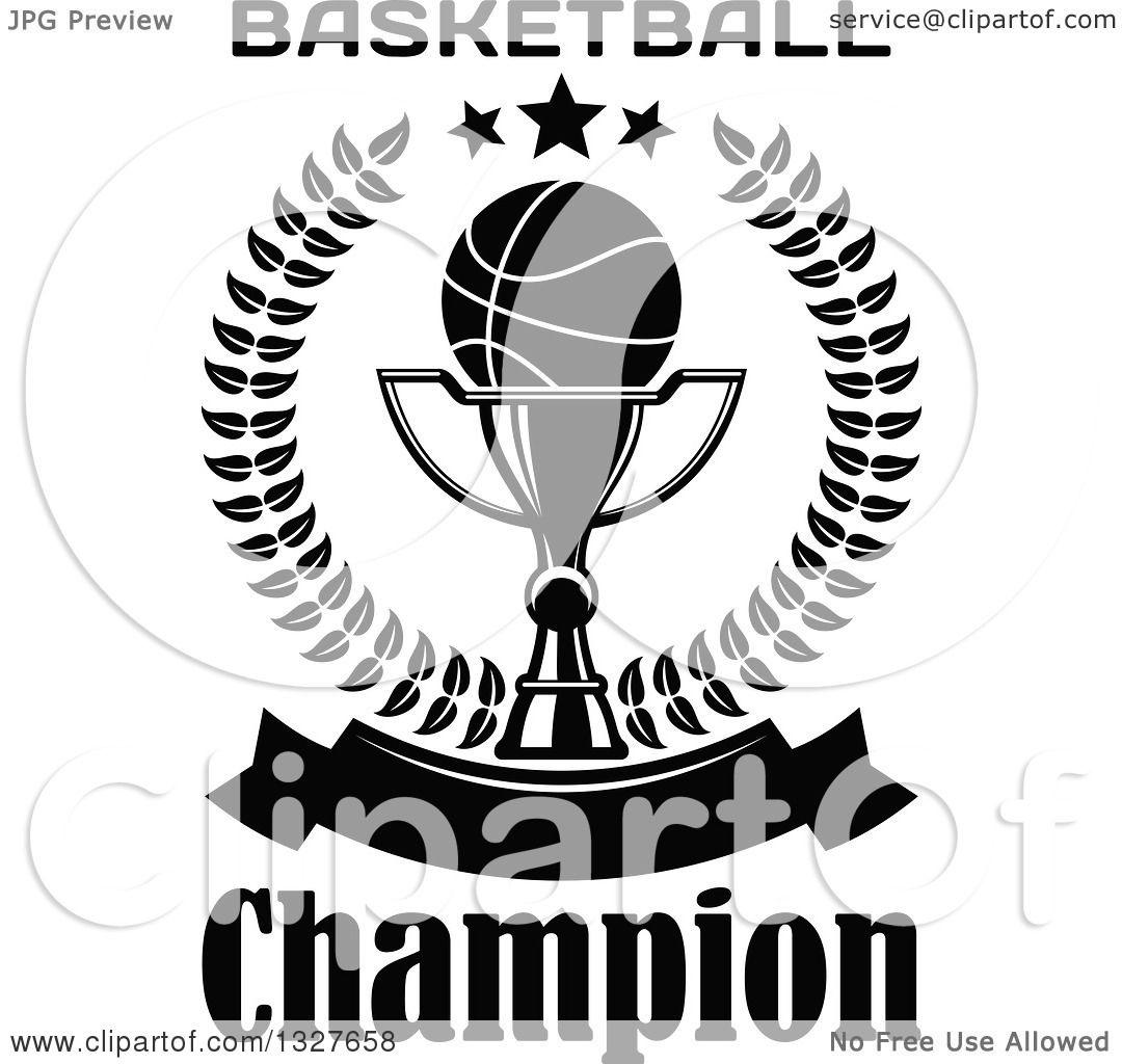 Basketball championship logo Royalty Free Vector Image