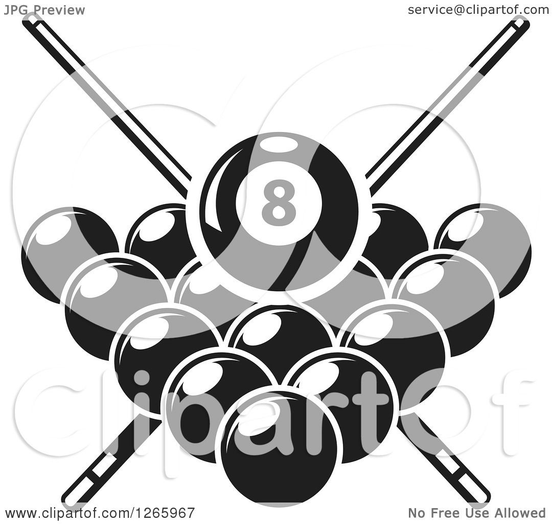 Billiards Clip Art Black And White | My XXX Hot Girl