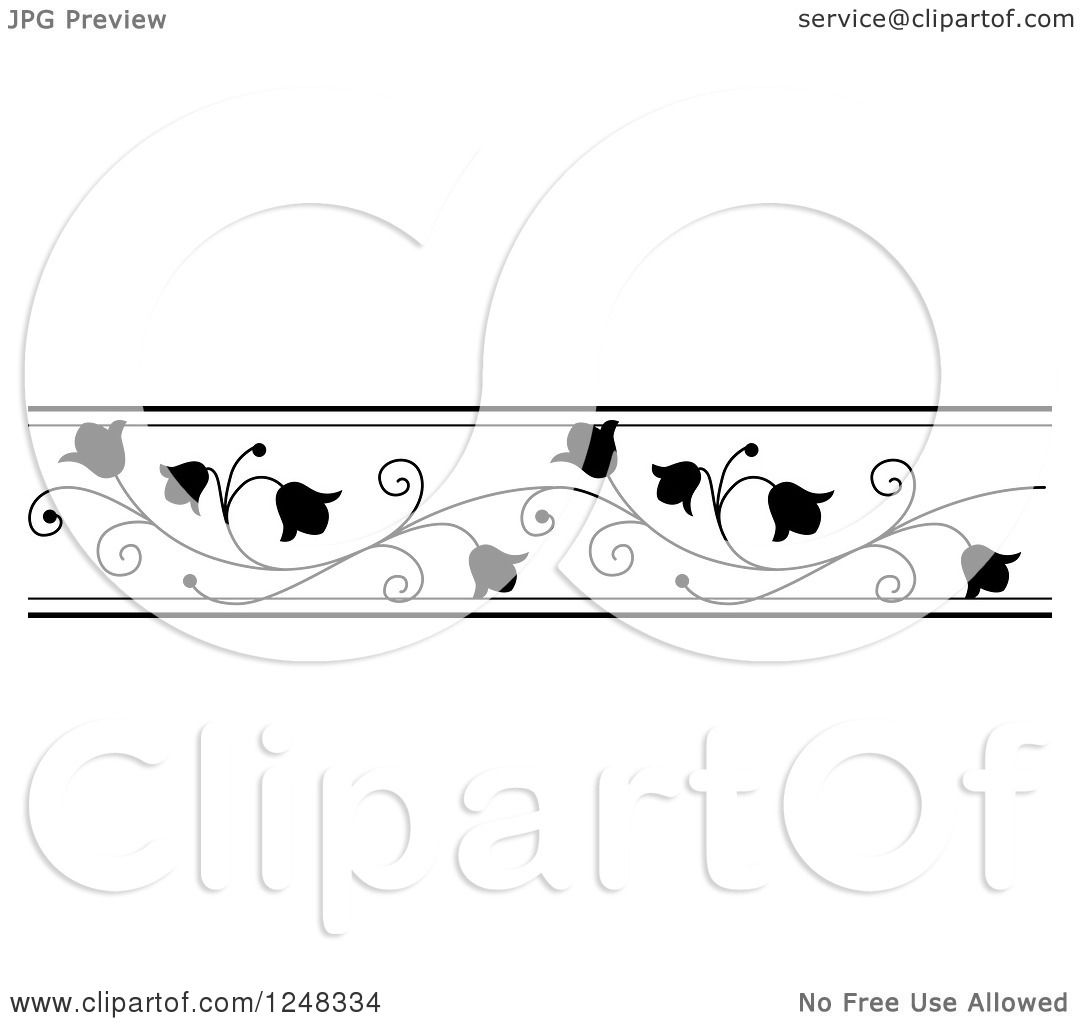 https://images.clipartof.com/Clipart-Of-A-Black-And-White-Floral-Bell-Flowers-Border-Royalty-Free-Vector-Illustration-10241248334.jpg