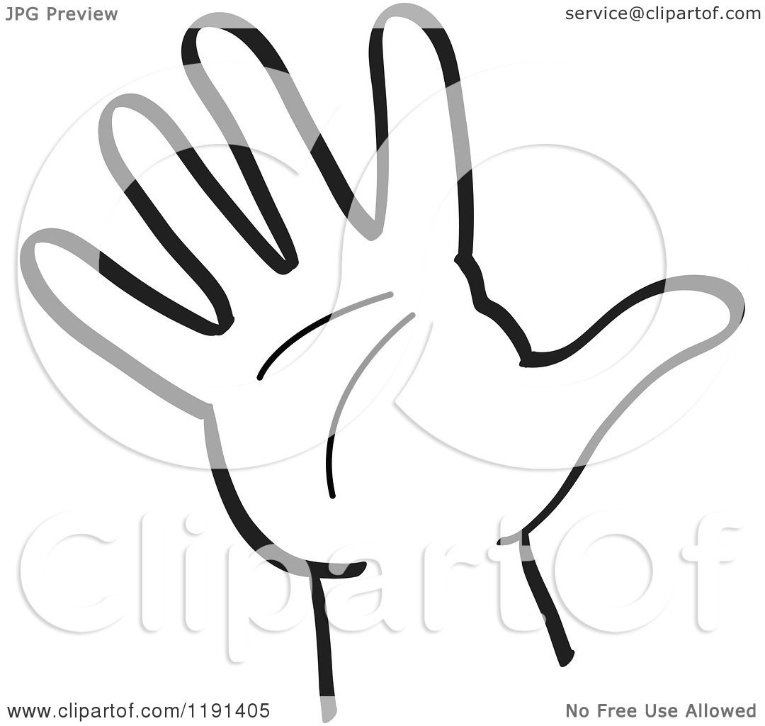 free hand clipart black and white - photo #21