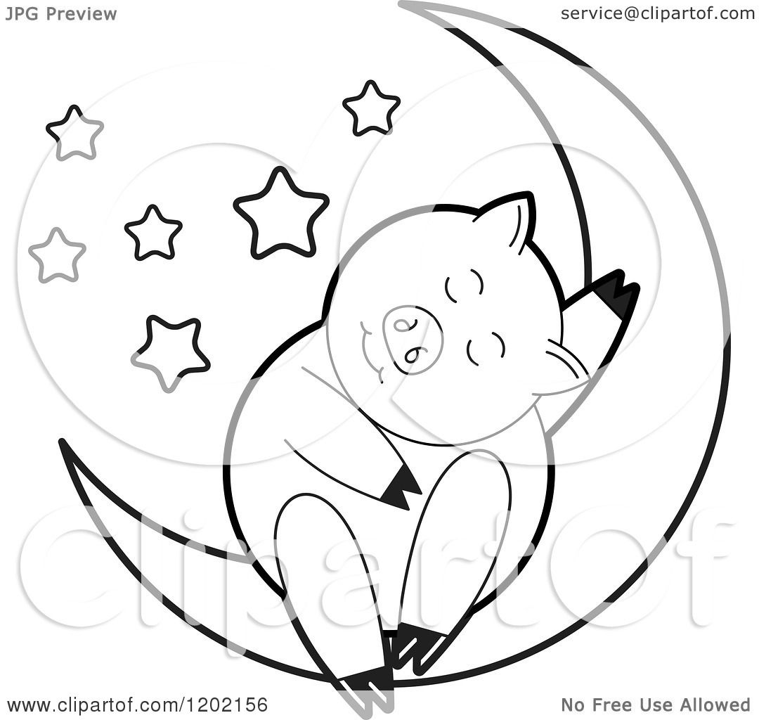 moon clipart black and white free - photo #42