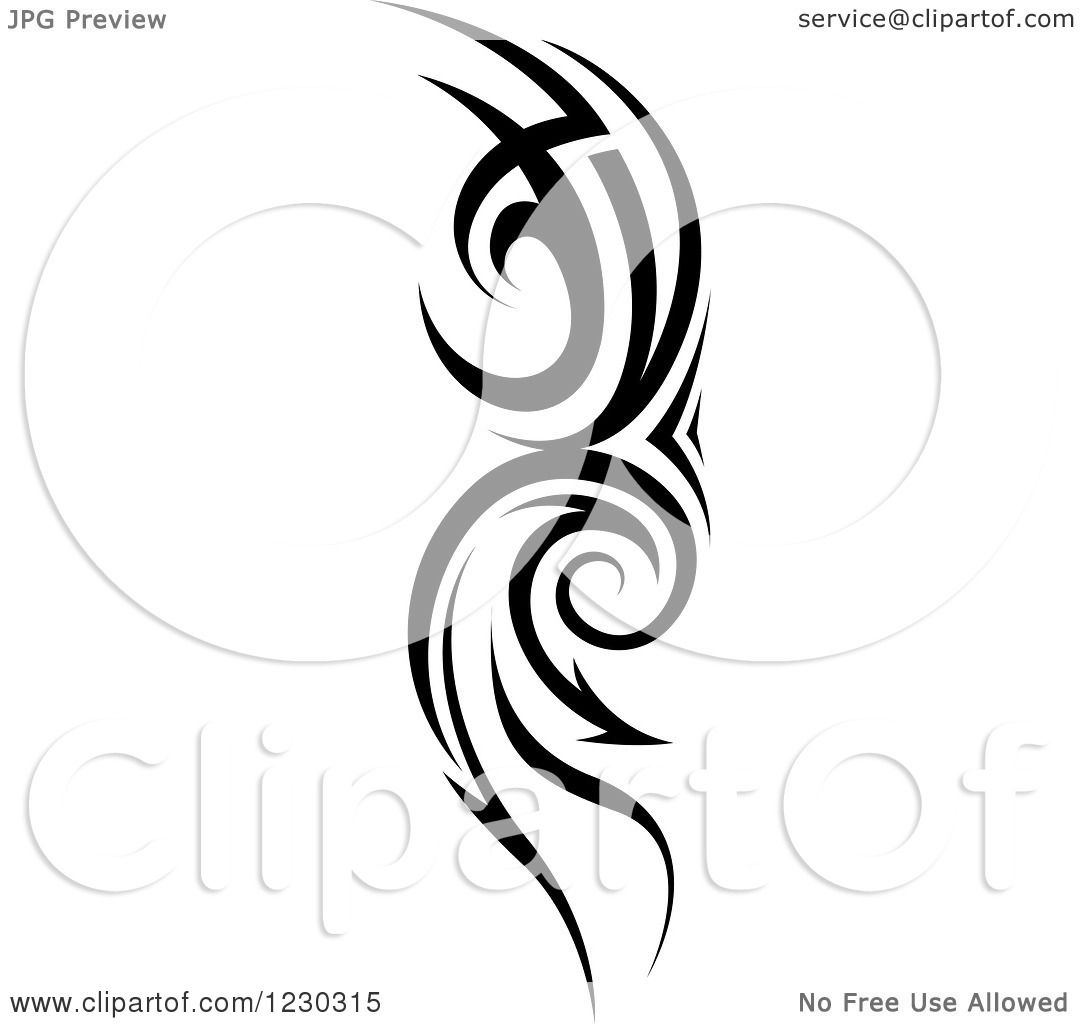 6 clipart black and white