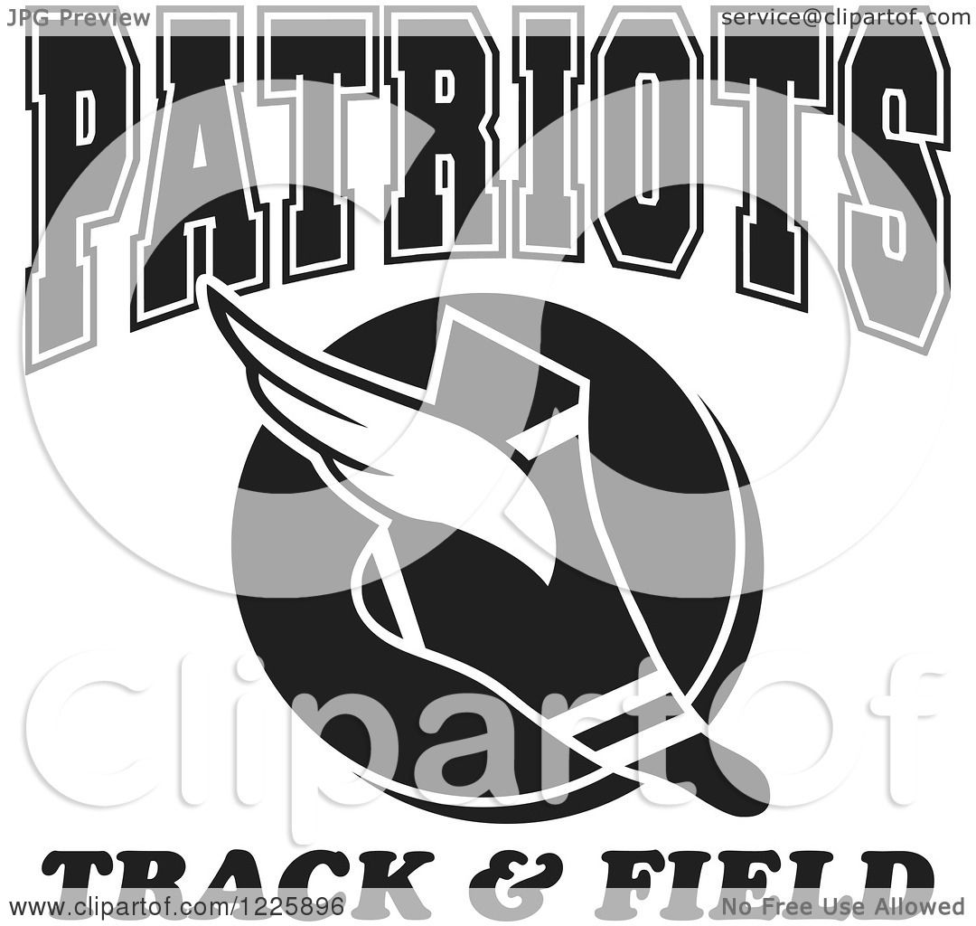 patriots black and white logo