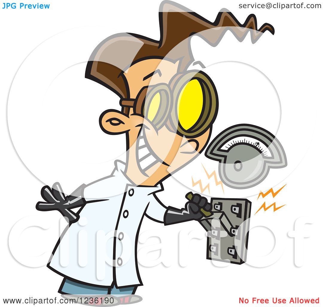 Royalty Free Rf Mad Scientist Clipart Illustrations Vector