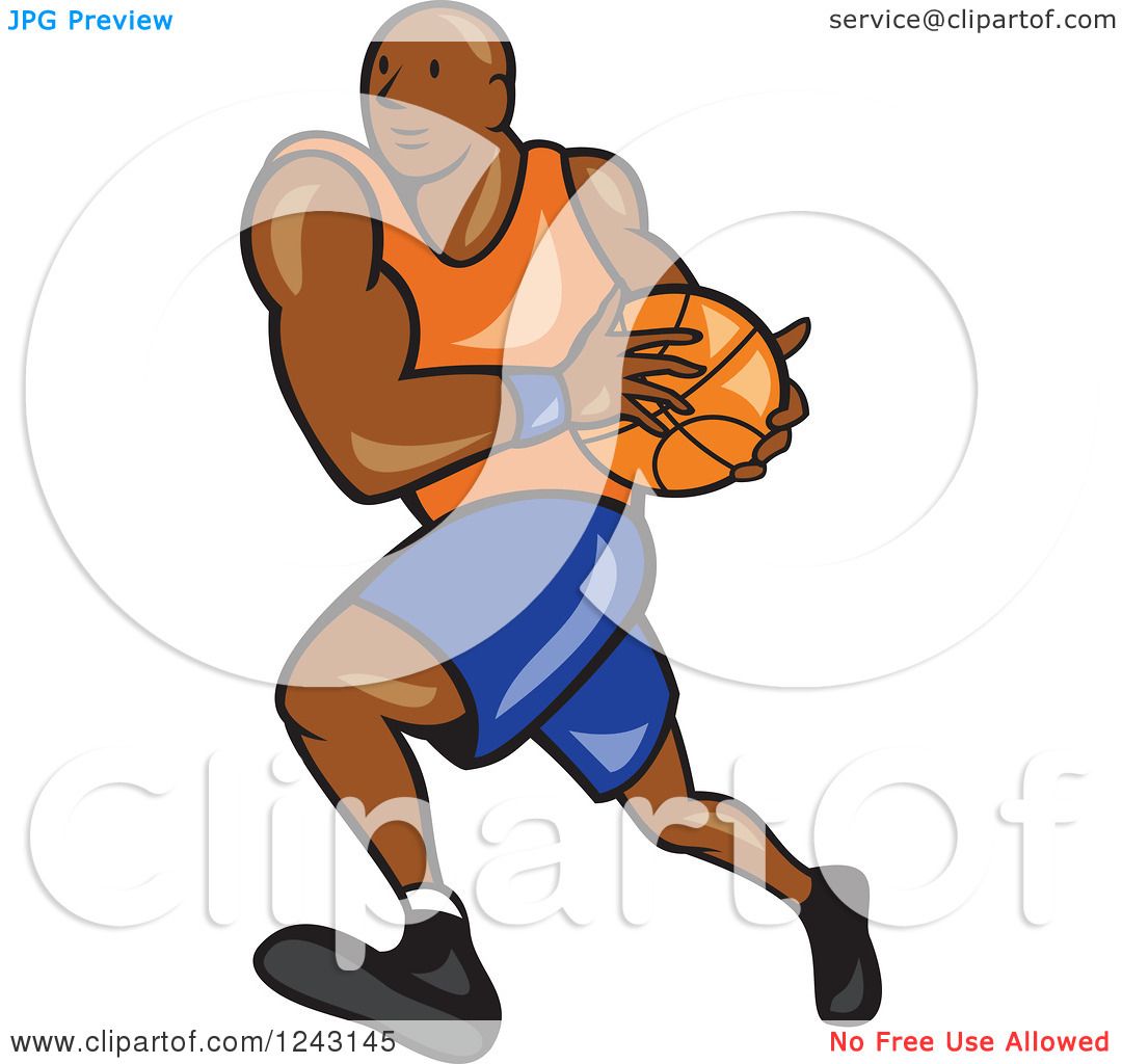 Basketball ball cartoon clip art Royalty Free Vector Image