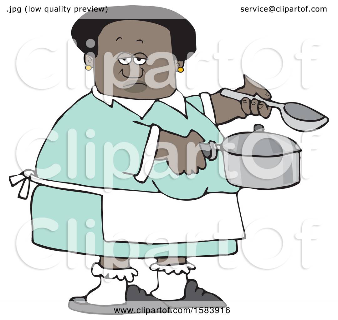 grandma clip art black chef