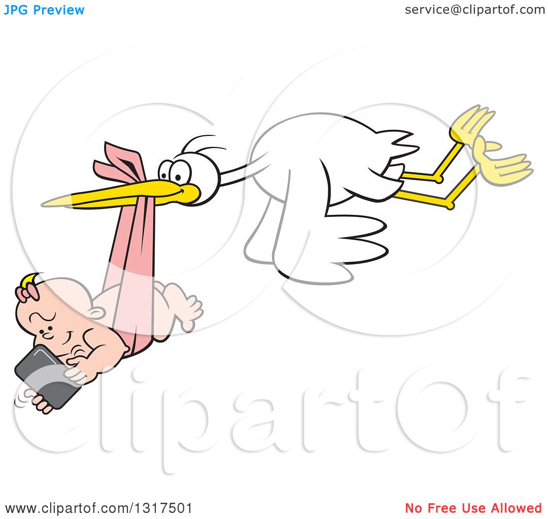delivery stork clipart - photo #49