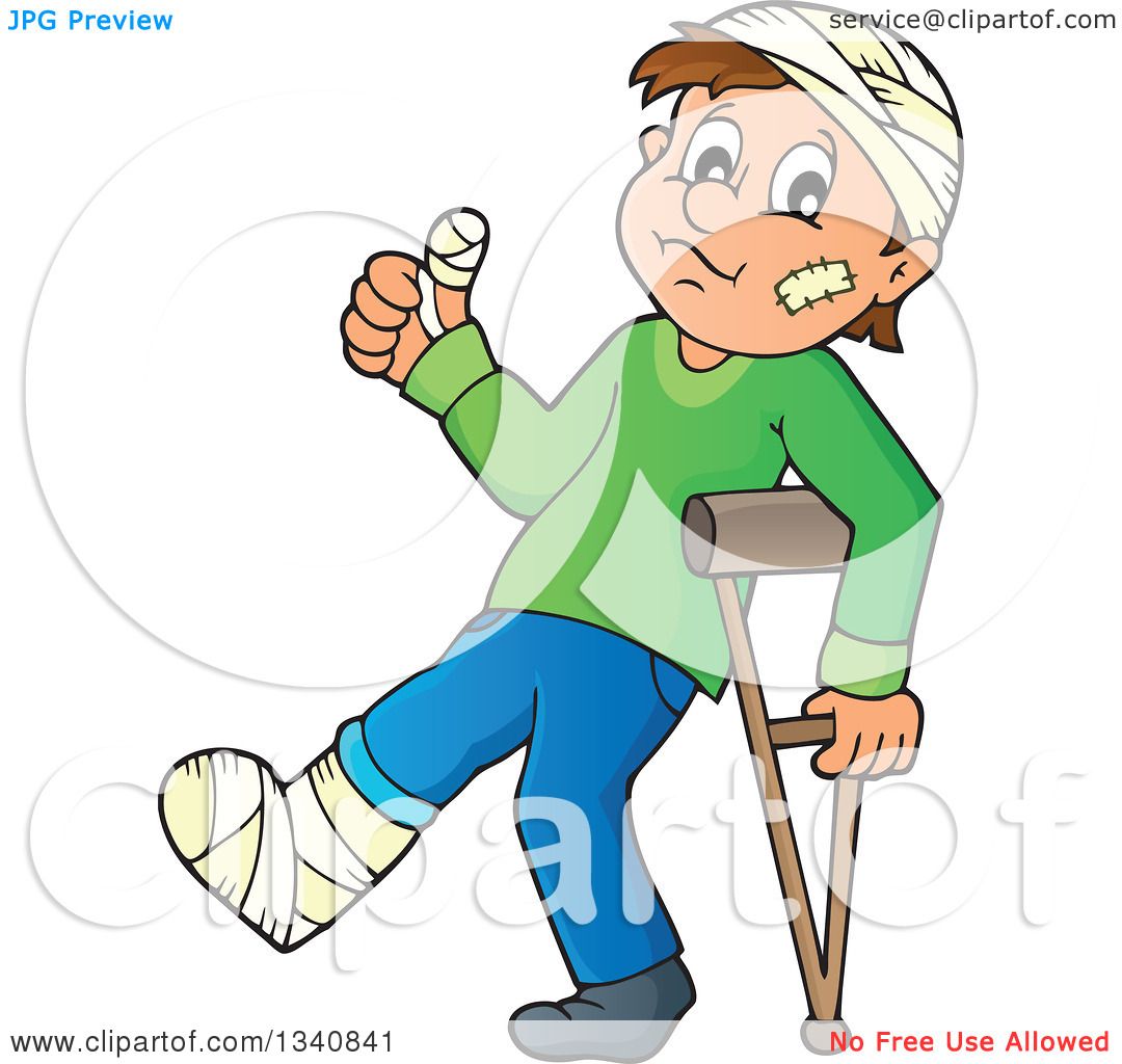 man on crutches clipart - photo #36
