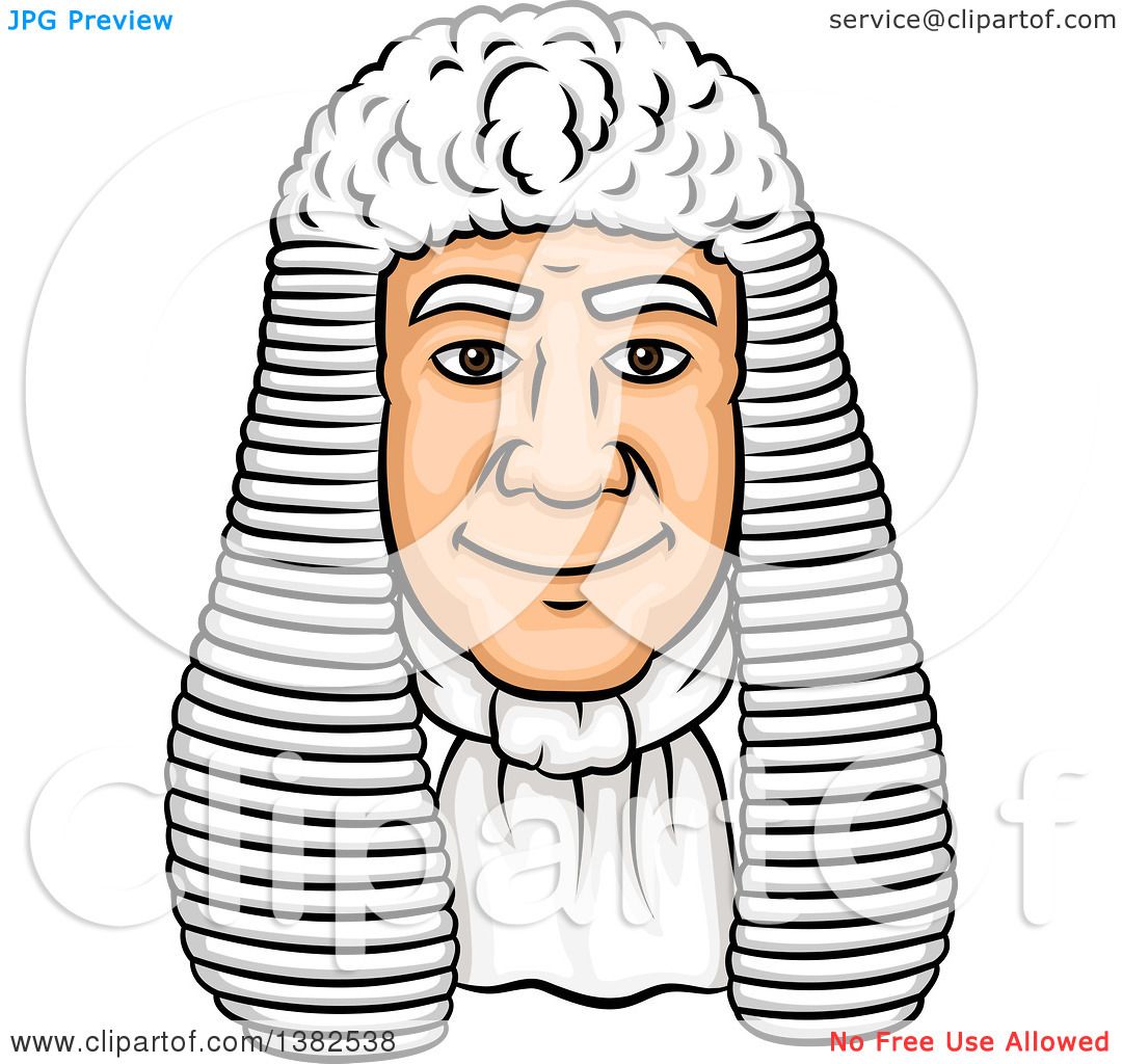 judge wig clipart - photo #32
