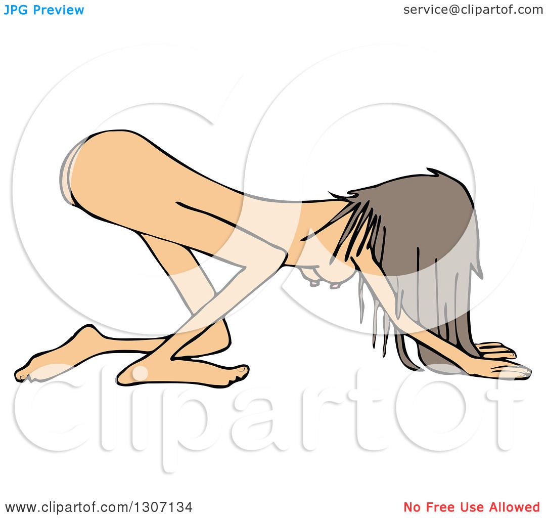 bowing down clipart