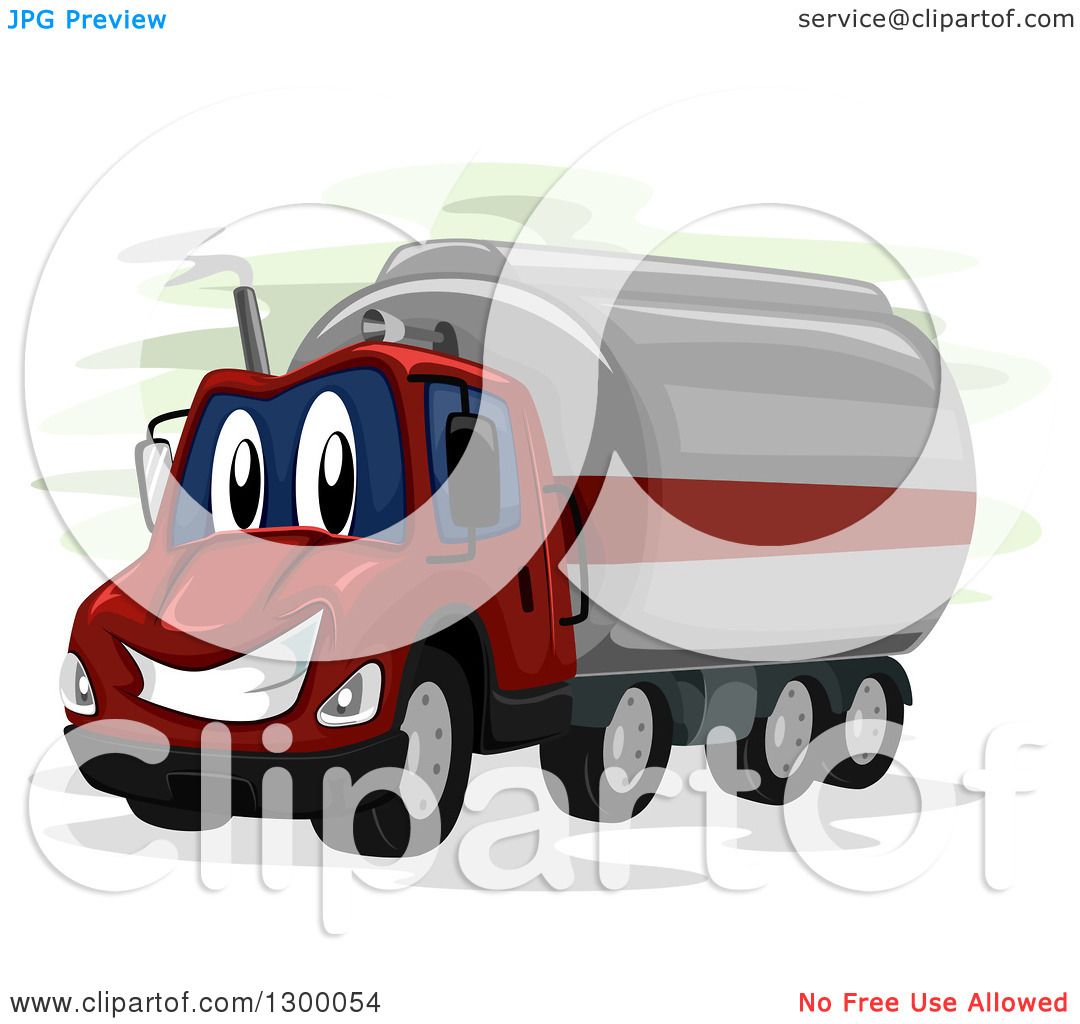 clipart oil truck driver