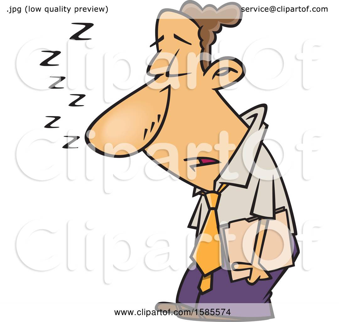 man sleeping cartoon