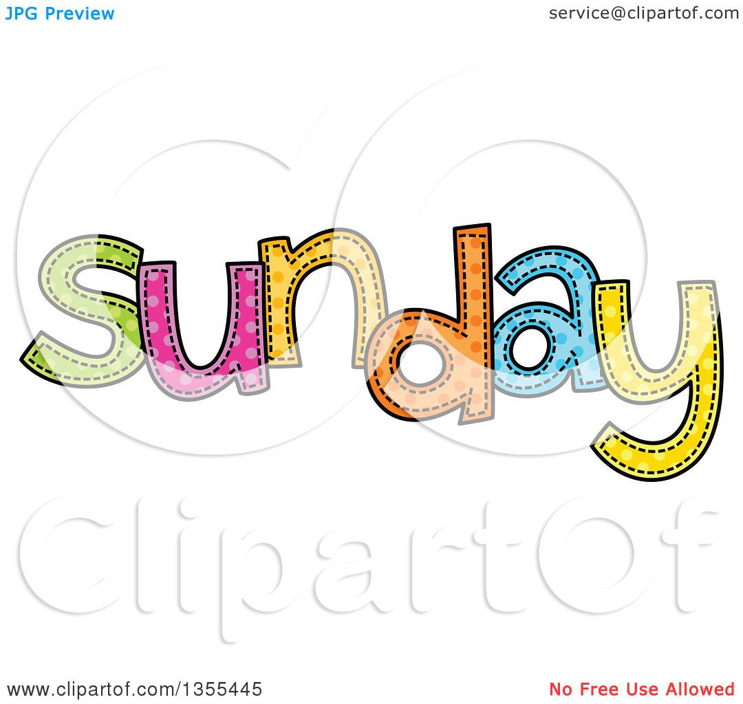 Days Of The Week Sunday Clip Art