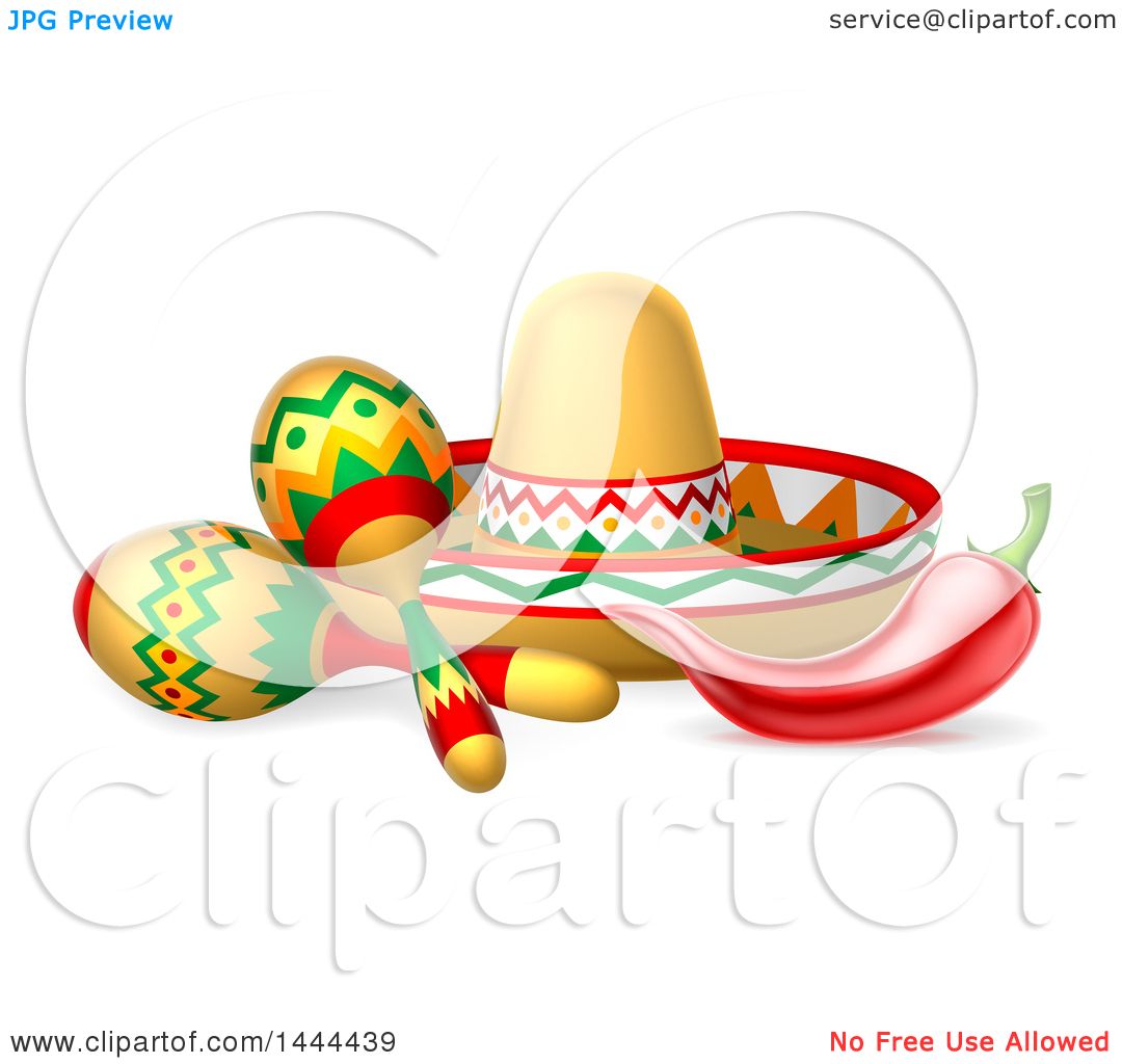 mexican with sombrero clip art