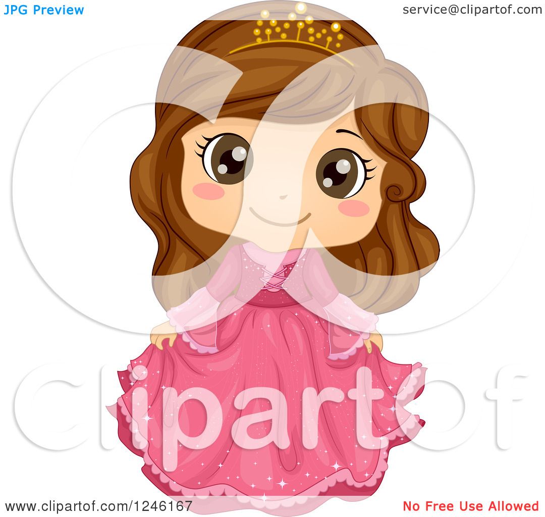 cute pink dress clipart